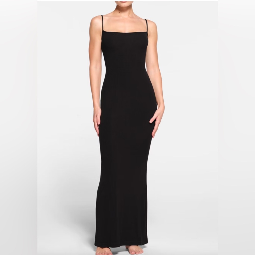 Skims Soft Lounge Long Slip Dress